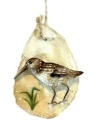 Kubla Crafts Capiz 1311EN Sandpiper Oystershell Ornament