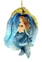 Kubla Crafts Capiz 1311HN Mermaid Oystershell Ornament