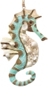 Kubla Crafts Capiz 1315B Seahorse with Shell Ornament