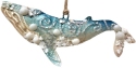 Kubla Crafts Capiz 1315E Humpback Whale with Shell Ornament