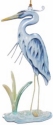 Kubla Crafts Capiz 1315K Blue Heron with Shell Ornament