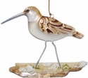 Kubla Crafts Capiz 1315M Sandpiper with Shell Ornament