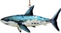 Kubla Crafts Capiz 1315S Shark with Shell Ornament