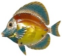 Kubla Crafts Capiz 1333 Fish Wall Decor