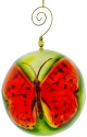 Kubla Crafts Capiz 1355A Butterfly Ball Ornament Set of 2