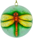 Kubla Crafts Capiz 1355H Dragonfly Ball Ornament Set of 2