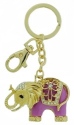 Kubla Crafts Bejeweled Enamel KUB 1426 Elephant Key Ring