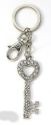 Kubla Crafts Bejeweled Enamel KUB 1432 Key Ring Heart Key