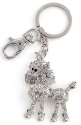 Kubla Crafts Bejeweled Enamel KUB 1437 Poodle Key Ring