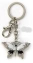 Kubla Crafts Bejeweled Enamel 1443 Butterfly Key Ring