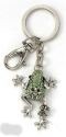 Kubla Crafts Bejeweled Enamel 1444 Frog Key Ring