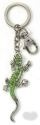 Kubla Crafts Bejeweled Enamel 1447 Green Gecko Key Ring