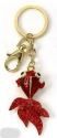 Kubla Crafts Bejeweled Enamel 1451 Koi Fish Key Ring