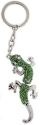 Kubla Crafts Bejeweled Enamel 1453 Green Lizard Key Ring