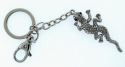 Kubla Crafts Bejeweled Enamel 1455 Lizard Clear Crystal Key Ring