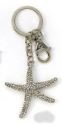 Kubla Crafts Bejeweled Enamel 1456- Starfish Key Ring