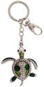 Kubla Crafts Bejeweled Enamel 1459G Sea Turtle Key Ring