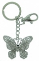 Kubla Crafts Bejeweled Enamel KUB 1463 Key Ring Butterfly