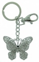 Kubla Crafts Bejeweled Enamel 1463 Key Ring Butterfly