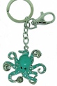 Kubla Crafts Bejeweled Enamel 1464 Key Ring Octopus