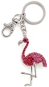 Kubla Crafts Bejeweled Enamel 1487 Flamingo Keyring