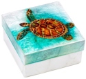 Kubla Crafts Capiz 1507 Sea Turtle Large Capiz Box