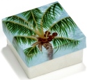 Kubla Crafts Capiz 1509 Capiz Box Palm Tree