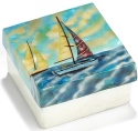 Kubla Crafts Capiz 1524 Capiz Box Sail Boat