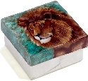 Kubla Crafts Capiz 1556 Capiz Box Lion