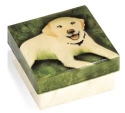 Kubla Crafts Capiz 1559- Yellow Lab Capiz Box