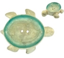 Kubla Crafts Capiz 1600AN Sea Turtle Capiz Soap Dish
