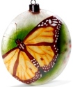 Kubla Crafts Capiz 1600H Yellow Butterfly Capiz Ornament Set of 2