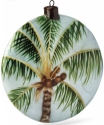 Kubla Crafts Capiz 1600Q Palm Tree Disc Capiz Ornament Set of 2