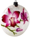 Kubla Crafts Capiz 1600T Orchid Capiz Ornament Set of 2
