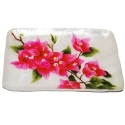 Kubla Crafts Capiz 1602BN Bougainvillea Capiz Tray