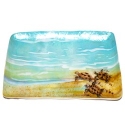 Kubla Crafts Capiz 1602EN Baby Sea Turtle Capiz Tray