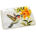 Kubla Crafts Capiz 1602FN Hummingbird Capiz Tray