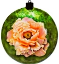 Kubla Crafts Capiz 1605JN Peony Capiz Disc Ornament