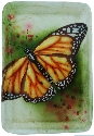 Kubla Crafts Capiz 1629E Capiz Butterfly Tray Medium