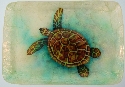 Kubla Crafts Capiz 1629J Sea Turtle Capiz Tray