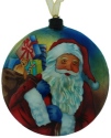Kubla Crafts Capiz 1640I Santa Capiz Ornament