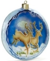 Kubla Crafts Capiz KUB 1640K Reindeer Capiz Ornament