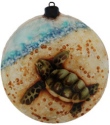 Kubla Crafts Capiz 1645G Sea Turtle Capiz Ornament