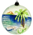 Kubla Crafts Capiz 1645MN Outrigger Capiz Disc Ornament