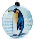 Kubla Crafts Capiz 1646F Penguin Capiz Ornament