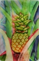 Kubla Crafts Capiz 1692 Capiz Large Tray Pineapple