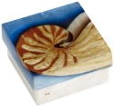 Kubla Crafts Capiz 1702B Nautilus Capiz Box