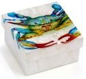 Kubla Crafts Capiz 1719 Capiz Box Blue Crab