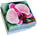 Kubla Crafts Capiz 1732B Orchid Capiz Box