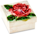 Kubla Crafts Capiz 1769 Victorian Rose Capiz Box